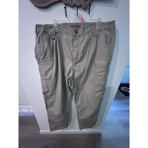5.11 Tactical Men's Stryke Beige Solid Cargo Pants Size 42x32 Regular Teflon